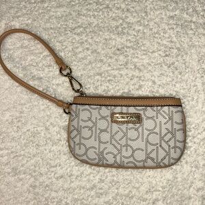 Calvin Klein Tan Wristlet